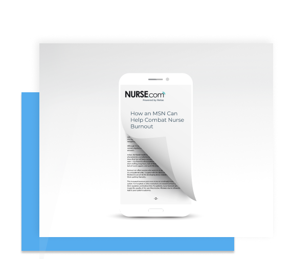 nurse blog on mobile device